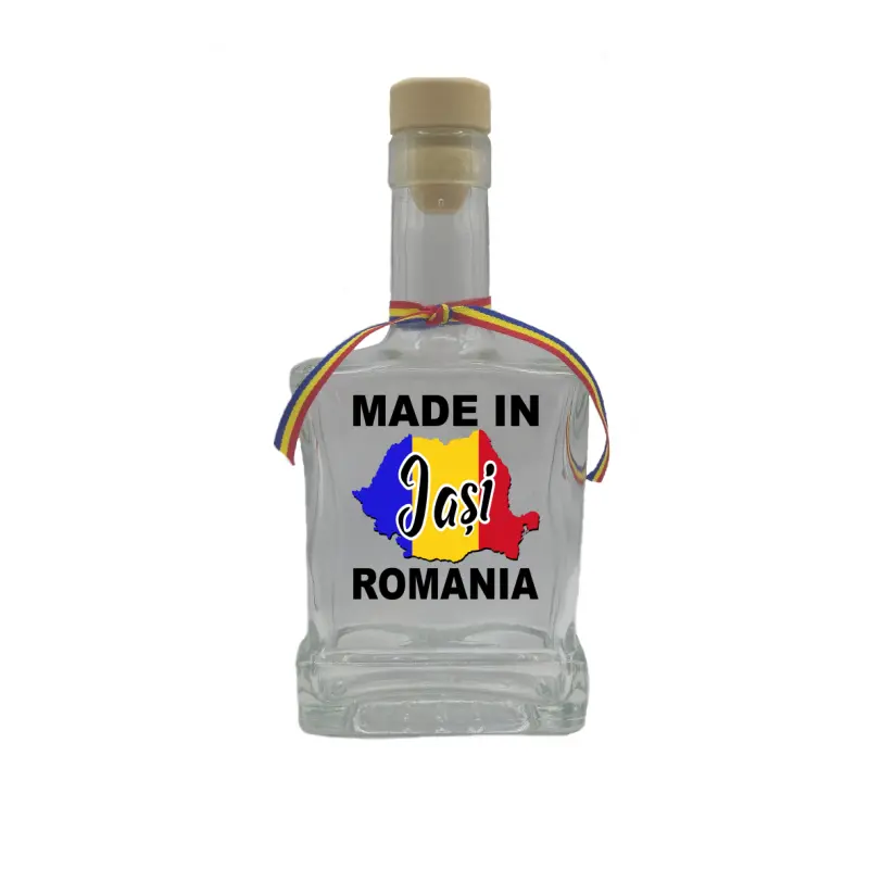 Made in iasi romania, sticla cu mesaj plata, 250 ml, model divgs179 06 23